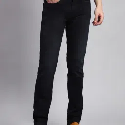 Monte Carlo Dark Blue Cotton Narrow Fit Jeans-picture-45