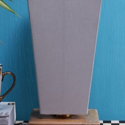 Devansh Grey Solid Contemporary Column Lamp with Shade image 3