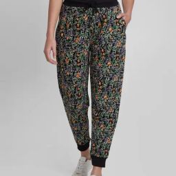 Spykar Black Printed Jogger-image-20