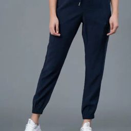 Mode by Red Tape Navy Regular Fit Mid Rise Joggers-picture-5