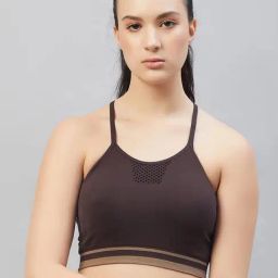 C9 Airwear Brown Full Coverage Sports Bra-image-63