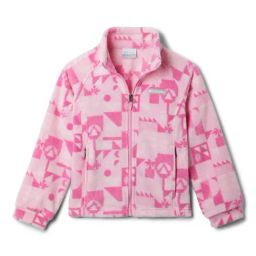 Columbia Kids Benton Springs II Pink Printed Full Sleeves Jacket-picture-32