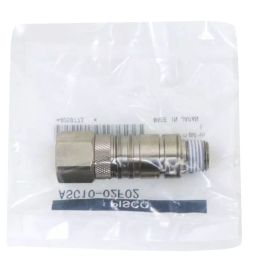 PISCO Mold Temperature Control Joint Built-In Stop Valve Φ6.3 mm, ASC10-802-1