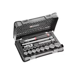 FACOM Metric 12.7 mm (1/2 Inch) Standard Socket Set With Ratchet 12 Point, S.161-3P12 (Set of 23)-10