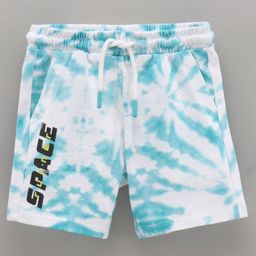 UCB Cotton Shorts Tie Dye Print - Teal-image-4
