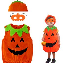 Sarvda Halloween Theme Pumpkin Costume Set - Orange-image-44