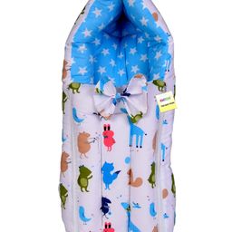 Babytoons Cotton New Born Baby Quilt/Sleeping Bag Baby Carry Nest (0-12 Months) Blue-image-27