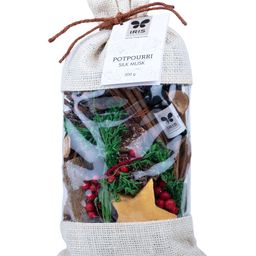 IRIS Potpourri in Jute Bag Fragrance Silk Musk 200 Gram with Potpourri Refresher Oil 5ml-35