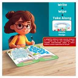 gowoo Write, Wipe & take Along Fun With Dots & Play with Mazes With Pen | Combo of 2 |"Dot Delights & Maze Marvels Set" image 2