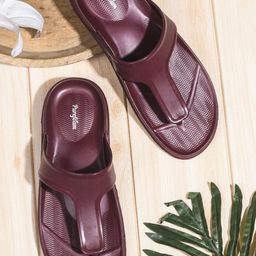 AEROKICK Unisex Maroon Flip Flops-picture-23