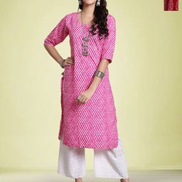 Moda Rapido Pack Of 2 Printed Round NeckKurta-picture-13