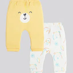 Ed-a-Mamma Baby Kids Infants Pack Of 2 Printed Cotton Joggers-24