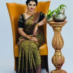 SHOP DROP Woven Design Zari Pure Silk Banarasi Saree-picture-13