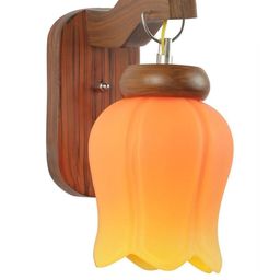 Somil Premium Designer Glass Wall / Night Lamp Elegant & Stylish Dcor Accent for Modern Interiors, color- Orange, Yellow, Size:- 15 X 23 X 29 CM-image-37