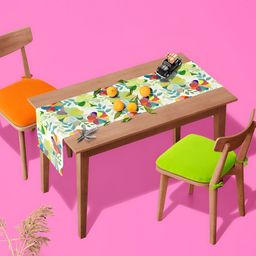 ArtzFolio Green Digital Printed Table Runner image 4