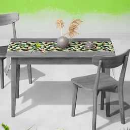 ArtzFolio Green & Beige Digital Printed Table Runner image 2