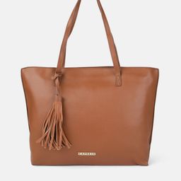 Caprese Brown Solid VINCI Shoulder Bag-43