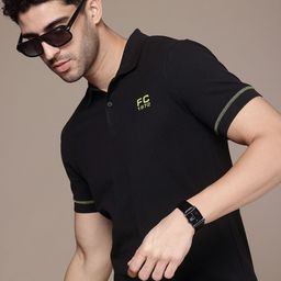 French Connection Polo Collar Pure Cotton T-shirt-image-89