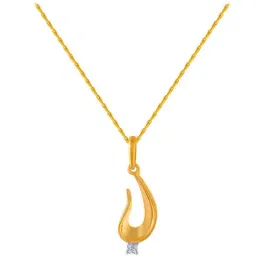 P.C. Chandra Jewellers 14 kt Gold Pendant without Chain-image-71