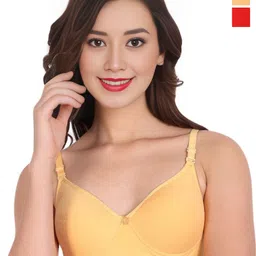Liigne Pack Of 2 Full Coverage Seamless Cotton Bra-74
