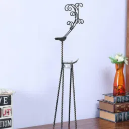 Artisans Rose Black Animal Figurine Candle Holder - Set of 1-image-44