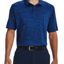 Under Armour Blue Regular Fit Self Pattern Sports Polo-picture-18