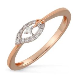 Malabar Gold and Diamonds 18k IGI Certified Diamond Rose Gold Ring for Women-picture-15