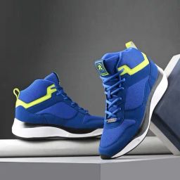 OFF LIMITS Men's CROSSOVER Blue & Lime Punch Sneakers-image-93
