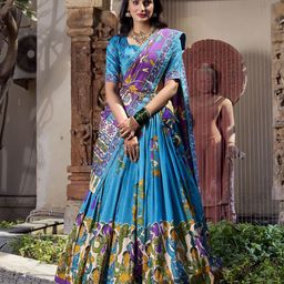 APNISHA Printed Ready to Wear Lehenga & Unstitched Blouse With Dupatta-picture-18