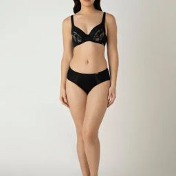 Amante Black Polyamide Regular Fit Bra-picture-33