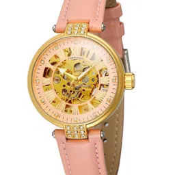 FORSINING Women Skeleton Dial & Leather Straps Analogue Watch FSL8175M3G2-image-28
