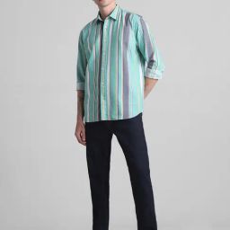 Jack & Jones Dark Blue Slim Fit Low Rise Jeans-image-60