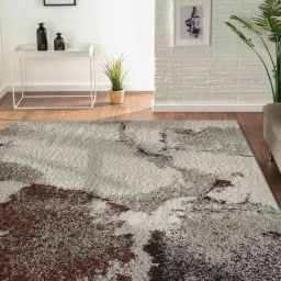 Obsessions Beige Anti-Static Modern Abstract Carpet - Large-27