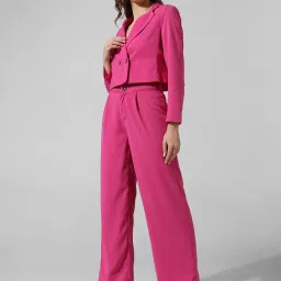 Only Fuchsia Regular Fit High Rise Pants image 4
