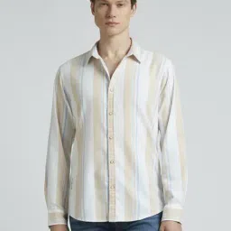 Pepe Jeans Beige Regular Fit Striped Shirt-picture-35