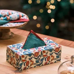 Chumbak Country Multicolor MDF Tissue Box - Set of 1-31