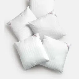HOSTA HOMES Ultra Soft Satin Cotton Microfibre Filled Cushion Fillers - Pack of 5-46