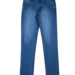 Gini & Jony Boys Blue Distressed Jeans with Belt-image-22