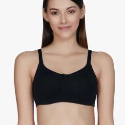 Amante Black Non Wired Non Padded T-Shirt Bra-image-18