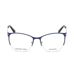 Guess Blue Beveled Eye Frames for Women-picture-11