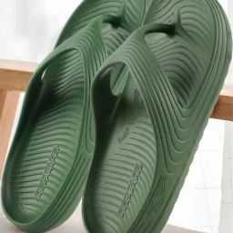Red Tape Men's Olive Flip Flops-44