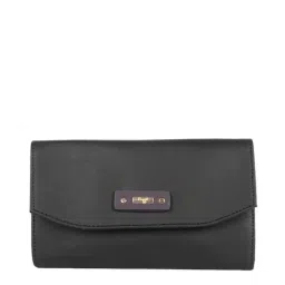 Baggit Black Solid Tri-Fold Wallet for Women-13