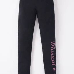 Ed-a-Mamma Kids Black Cotton Printed Leggings-image-29