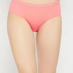 Clovia Peach Cotton Hipster Panty-image-99