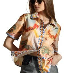 Vero Moda Multicolor Cotton Printed Shirt-image-84