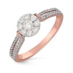 Malabar Gold and Diamonds 18k Rose Gold Diamond Cocktail Ring for Women-picture-4