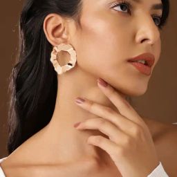 Priyaasi Classic Gold Brass Earrings-17
