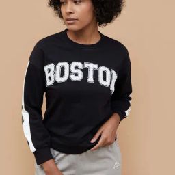 KAPPA Black Cotton Printed Sweatshirt-image-74
