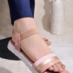 Shoetopia Kids Pink Sling Back Sandals-image-93