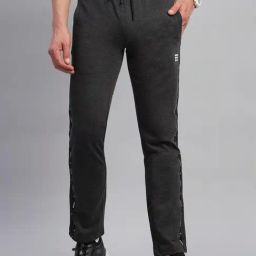 Rock.it Charcoal Cotton Regular Fit Trackpants-image-6